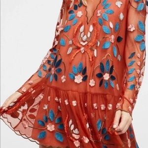 Free People Hearts are Wild Mini Dress in S